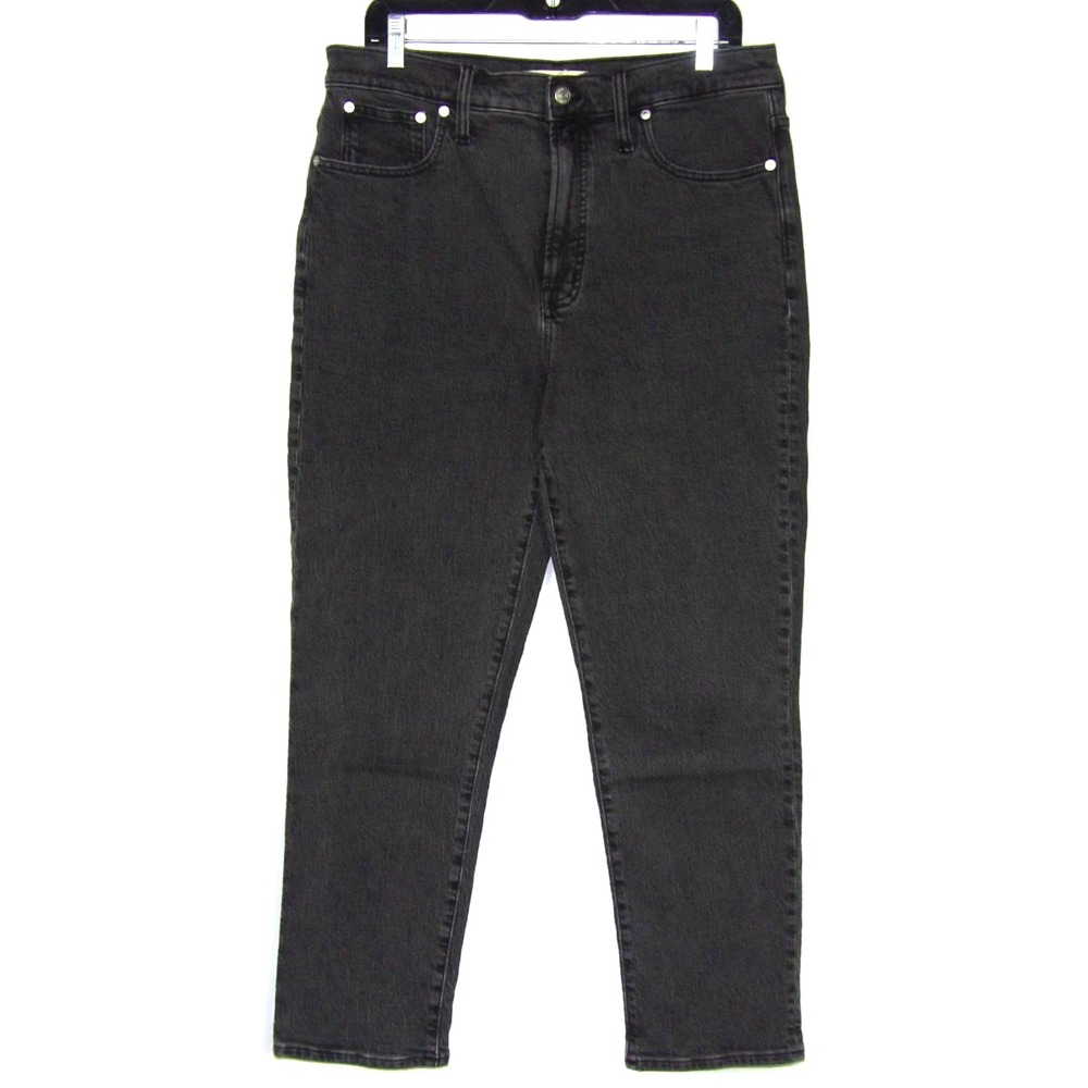 MADEWELL The Perfect Vintage Jean High Rise GrayStraight Leg Denim Women's 30